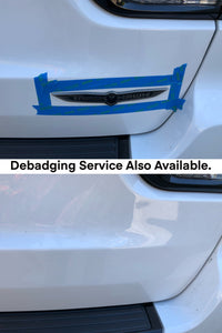 Automotive Debadging or Badge Removal Service