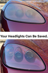 Chevy Corvette headlight restoration before and after. Our mobile headlight restoration service is a multiple step process that returns over 95% lens clarity and requires around 90 minutes to complete. A ceramic protection is included with every headlight restoration service. Backed by our satisfaction guarantee. #mhrla #headlightrestoration #mobileheadlightrestoration #brightenyourway #losangeles #crystalclearclarity #mobileheadlightrestorationlosangeles #chevycorvette