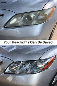 Toyota Camry headlight restoration before and after. Our mobile headlight restoration service is a multiple step process that returns over 95% lens clarity and requires around 90 minutes to complete. A ceramic protection is included with every headlight restoration service. Backed by our satisfaction guarantee. #mhrla #headlightrestoration #mobileheadlightrestoration #brightenyourway #losangeles #crystalclearclarity #mobileheadlightrestorationlosangeles #toyotacamry