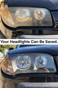 BMW X3 headlight restoration before and after. Our mobile headlight restoration service is a multiple step process that returns over 95% lens clarity and requires around 90 minutes to complete. A ceramic protection is included with every headlight restoration service. Backed by our satisfaction guarantee. #mhrla #headlightrestoration #mobileheadlightrestoration #brightenyourway #losangeles #crystalclearclarity #mobileheadlightrestorationlosangeles #bmwx3